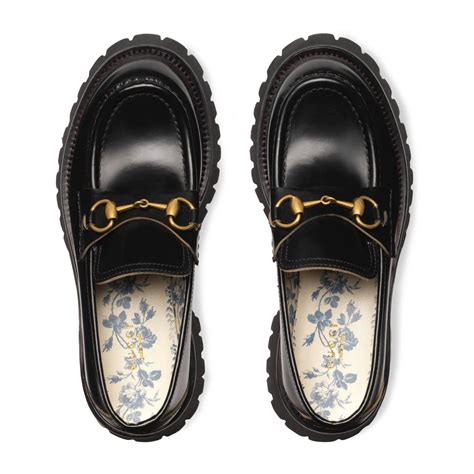 leather lug sole loafer gucci|Gucci rubber loafer.